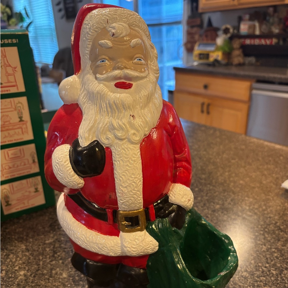 Vintage ceramic Santa bank